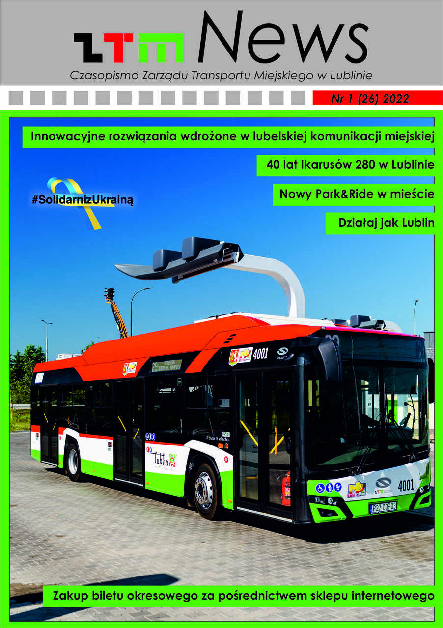 Okładka ZTM News czasopismo ZTM w Lublinie  Nr 2 (24) 2021 Wydanie specjalne